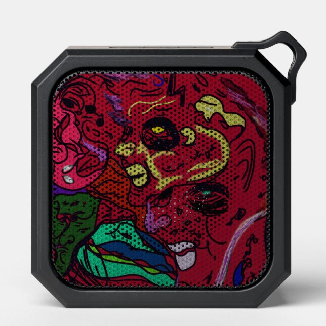 Abstract Moon Galaxy Art  Bluetooth Speaker (Front)