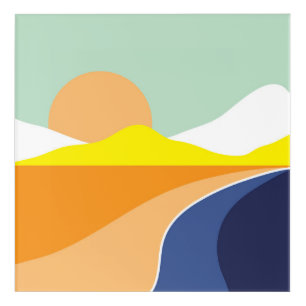 Abstract Moon landscapes Acrylic Print