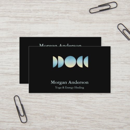 Abstract Moon Phase Spiritual Energie Heiler  Business Card