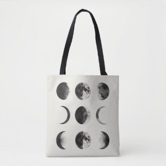 Abstract Moon Phases Wall Art Poster | Minimal Cel Tote Bag