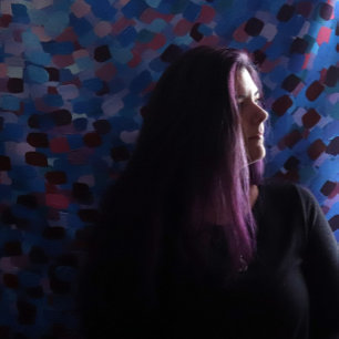 Abstract Moon Tapestry