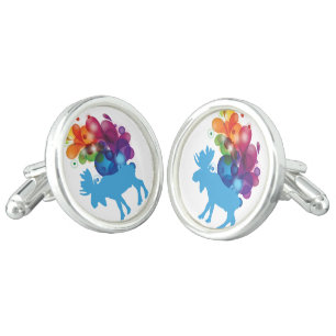 Abstract Moose Cufflinks