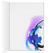 Abstract Morning Glory Paint Splatters Cards (Inside (Right))