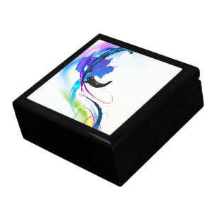Abstract Morning Glory Paint Splatters Gift Box