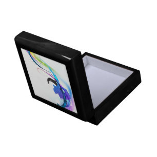 Abstract Morning Glory Paint Splatters Gift Box