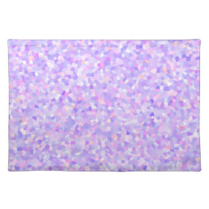 Abstract Mosaic Art in Pastel Colors Cloth Placemat