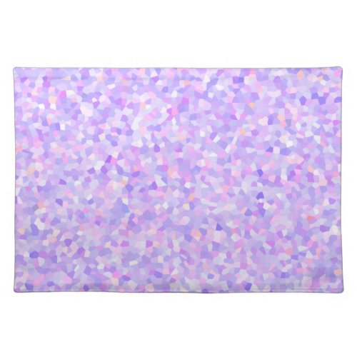 Abstract Mosaic Art in Pastel Colors Cloth Placemat