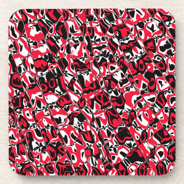 Abstract Mosaic Beverage Coaster (Front)
