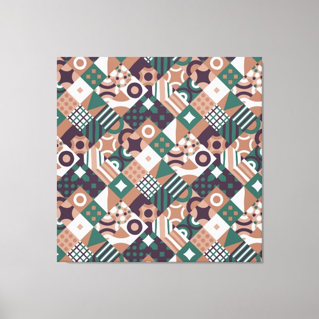  Abstract Mosaic Canvas Print (Front)