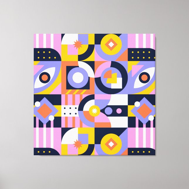  Abstract Mosaic Canvas Print (Front)