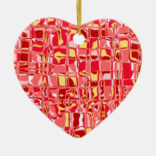 Abstract Mosaic Ceramic Ornament