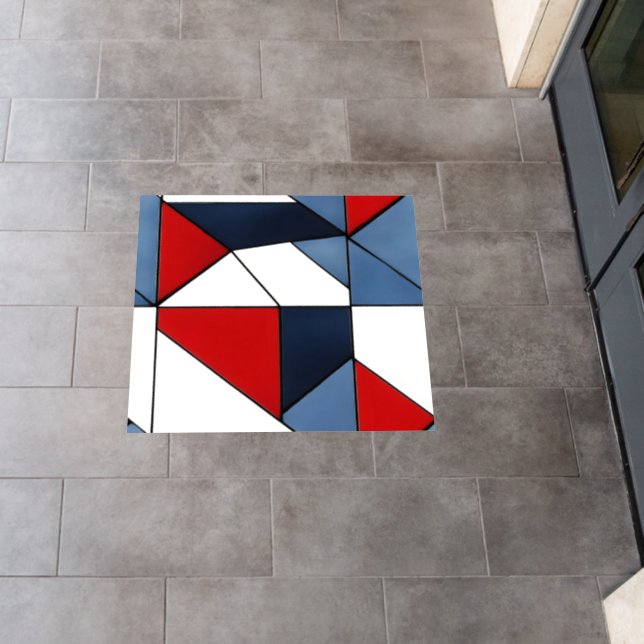 Abstract Mosaic Colorful Pattern Floor Decals (Restaurant)