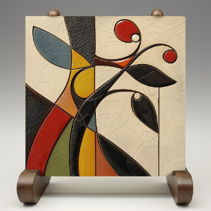 Abstract Mosaic Elegance Ceramic Tile