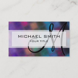 Abstract Mosaic Glass Pattern #2 Business Card