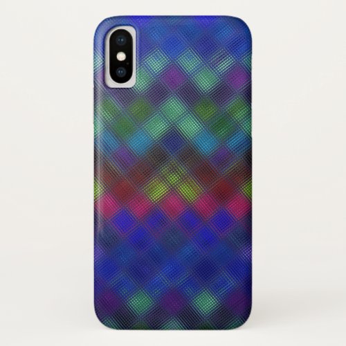 Abstract Mosaic Glass Pattern 3 iPhone X Case