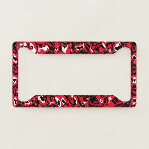 Abstract Mosaic License Plate Frame