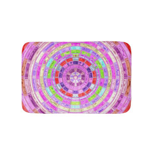 Abstract Mosaic Pattern #2 Bath Mat