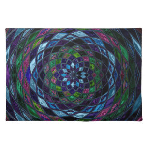 Abstract Mosaic Pattern #3 Cloth Placemat