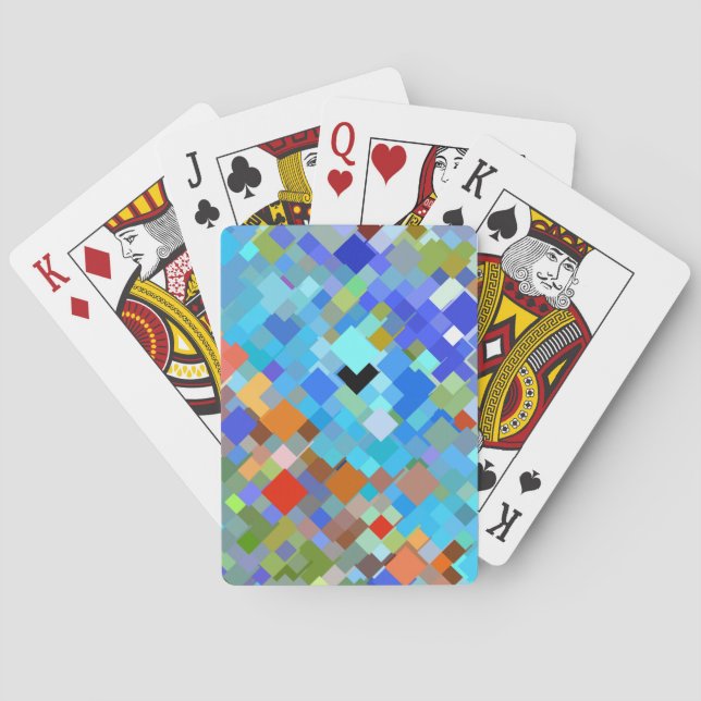 Abstract Mosaic Pattern #3 Poker Cards (Back)