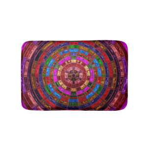 Abstract Mosaic Pattern #4 Bath Mat