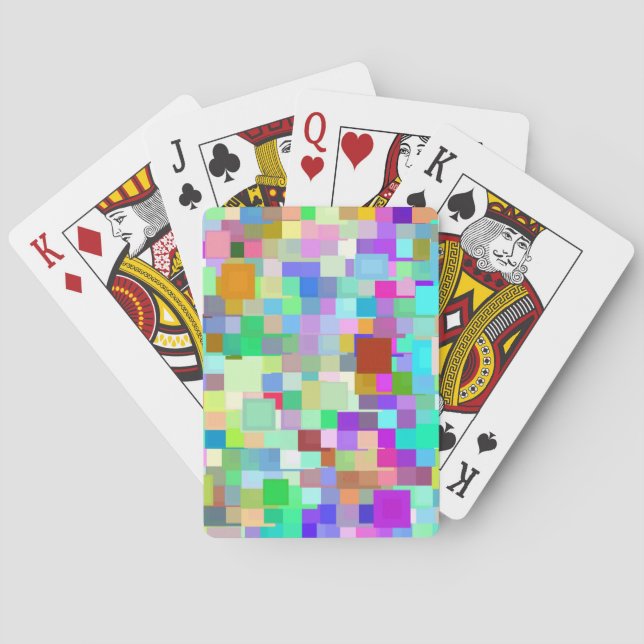 Abstract Mosaic Pattern #5 Poker Cards (Back)