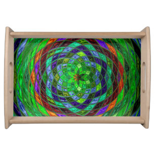 Abstract Mosaic Pattern #5 Serving Tray