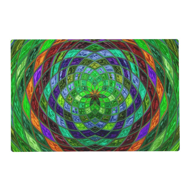 Abstract Mosaic Pattern #7 Placemat (Front)