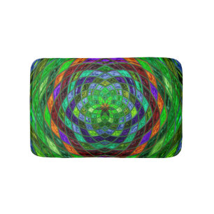 Abstract Mosaic Pattern #8 Bath Mat