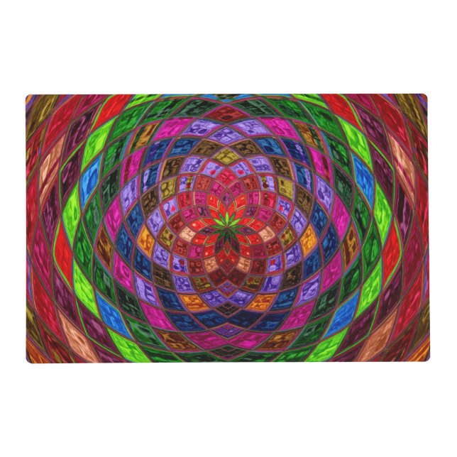 Abstract Mosaic Pattern #9 Placemat (Front)