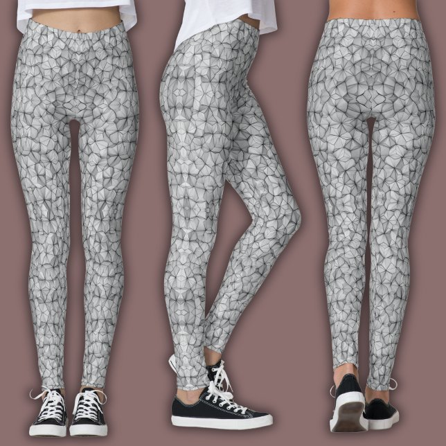 Abstract Mosaic Pattern | Cracked Stone Leggings (Creator Uploaded)