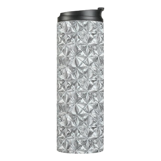 Abstract Mosaic Pattern | Diamond Prism Thermal Tumbler (Rotated Left)