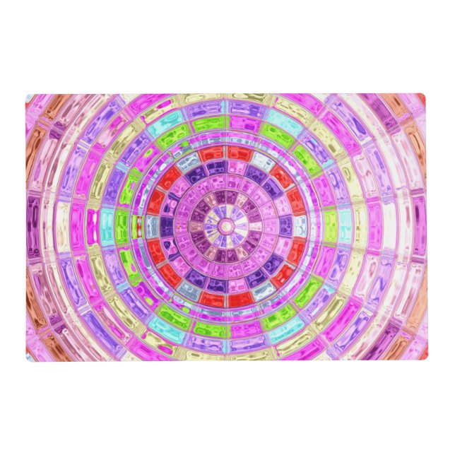 Abstract Mosaic Pattern Placemat (Front)