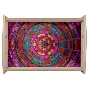 Abstract Mosaic Pattern Serving Tray