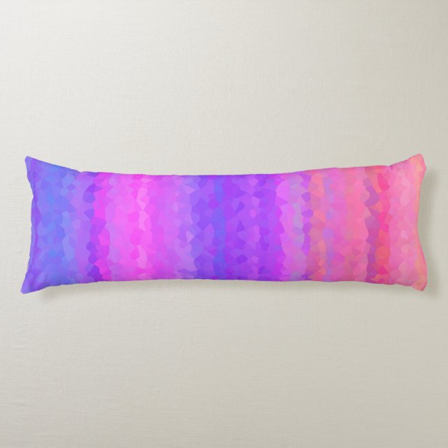Abstract Mosaic Seamless Pattern Body Pillow (Front)