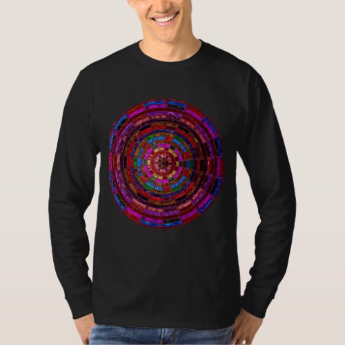 Abstract Mosaic Stained Glass 10 T_Shirt