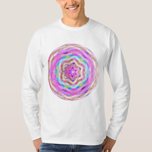 Abstract Mosaic Stained Glass #7 T-Shirt (Front)