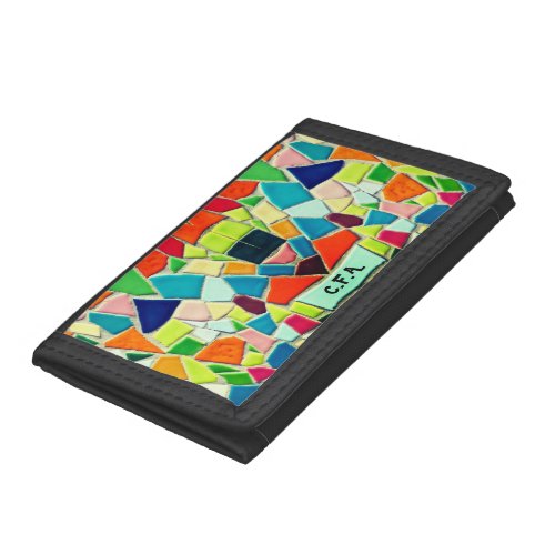 Abstract Mosaic Stylish Trifold Wallet