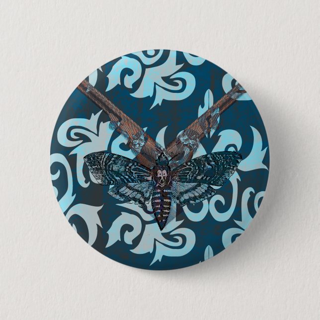 Abstract Moth Button (Front)