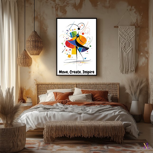 Abstract Motivational Minimalist Dance Art Poster (Creator Uploaded)