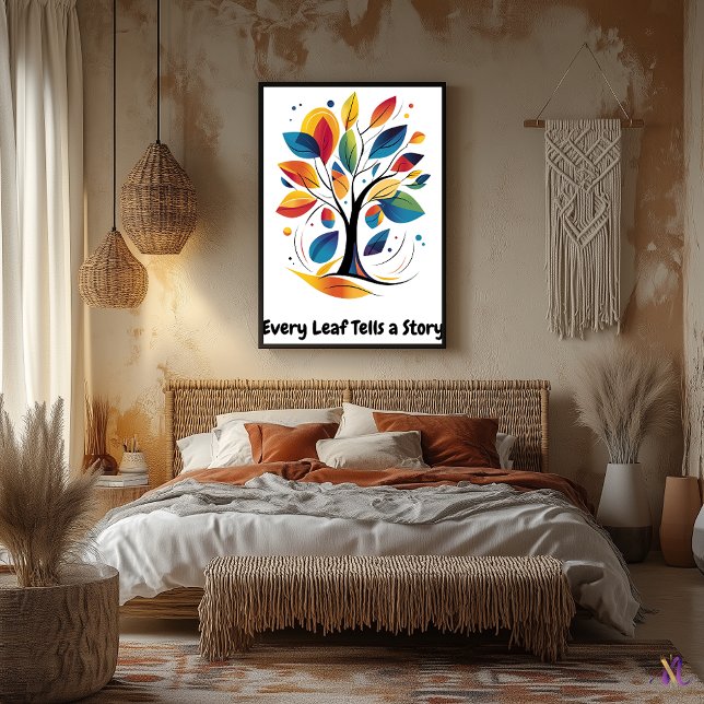Abstract Motivational Minimalist Tree Art  Poster (Creator Uploaded)