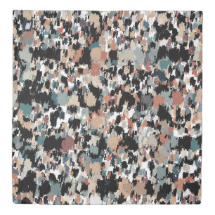 Abstract Mottled Camo Duvet Cover