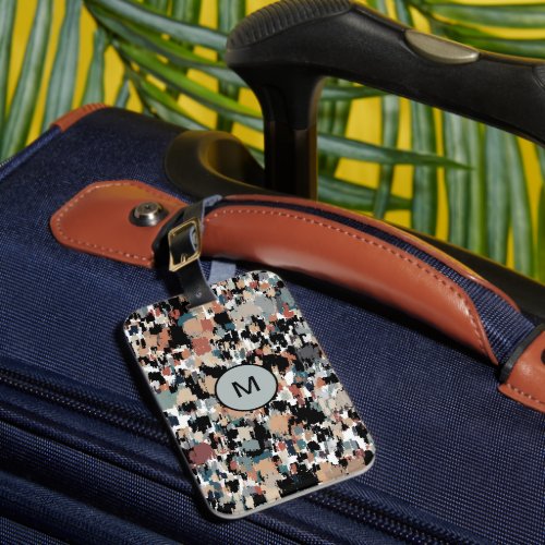 Abstract Mottled Camo Luggage Tag