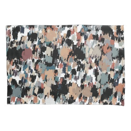 Abstract Mottled Camo Pillow Case