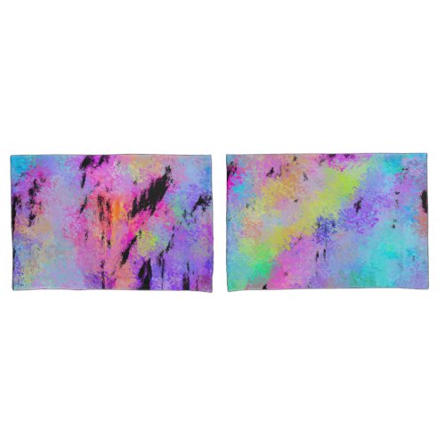 Abstract Mottled Multicolor Pillow Case