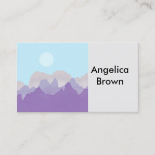 abstract mountain art modern design business card