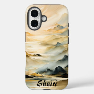 Abstract Mountain Landscape iPhone 16 Case