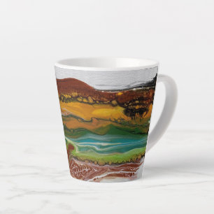 Abstract Mountain Landscape Latte Mug
