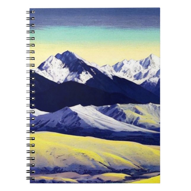 Abstract Mountain Notebook Journal (Front)