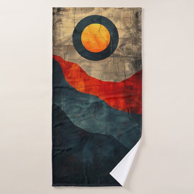 Abstract Mountains: Artful Beach Towel (Bath Towel)