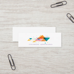 Abstract mountains custom  mini business card